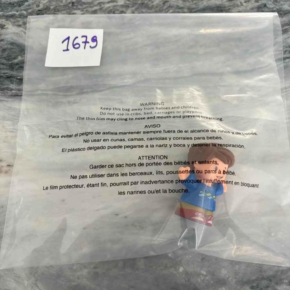 Fisher Price Little People JACK Figure BIG HELPERS HOME Blue Shirt Brown Hair‎